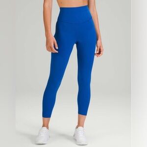 Lululemon sz 6 Base Pace High-Rise Tight 25" Symphony Blue  Blue Leggings VGUC